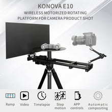 Load image into Gallery viewer, KONOVA Motorized 360 Rotating Spinner Platform Camera Rig for 360 Product Shot