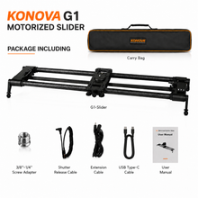 Load image into Gallery viewer, Konova G1 Wireless Motorized Intergrated Carbon Slider