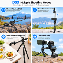 Load image into Gallery viewer, KONOVA Compact Motorized Slider DS3 for DJI Osmo Pocket 3, 4 & 4P