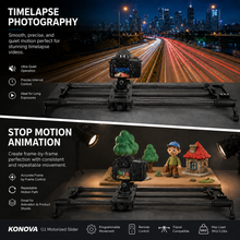 Load image into Gallery viewer, Konova G1 Wireless Motorized Intergrated Carbon Slider