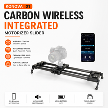 Load image into Gallery viewer, Konova G1 Wireless Motorized Intergrated Carbon Slider