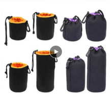 Load image into Gallery viewer, Camera Lens Pouch Bag Neoprene Waterproof Soft Video Camera Lens Pouch Bag Case