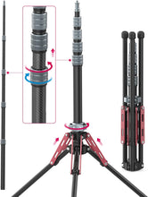 Load image into Gallery viewer, ULANZI Carbon Fiber MT-49 Tripod