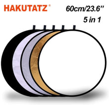 Load image into Gallery viewer, Photography Reflector 5-in-1 Light Reflectors Collapsible Portable Light Diffuser