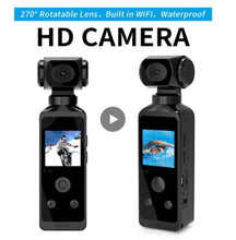Load image into Gallery viewer, 1.3" Screen Action Camera Pocket Cam 270° Rotatable Wifi Mini Camera
