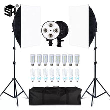 Load image into Gallery viewer, Photography Softbox 50x70 Lightbox Lighting Kit 5500K Lamp Continuous Light System With 2M Tripod For Photo Studio