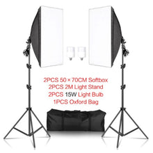 Load image into Gallery viewer, 50x70CM Photography Softbox Lighting Kits Professional Continuous Light System Equipment