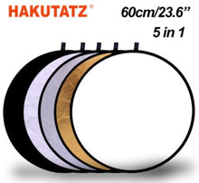 Load image into Gallery viewer, Photography Reflector 5-in-1 Light Reflectors Collapsible Portable Light Diffuser