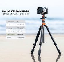 Load image into Gallery viewer, K&F Concept 63 Inch Camera Tripod