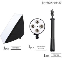 Load image into Gallery viewer, Photography Softbox 50x70 Lightbox Lighting Kit 5500K Lamp Continuous Light System With 2M Tripod For Photo Studio