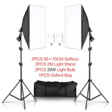 Load image into Gallery viewer, 50x70CM Photography Softbox Lighting Kits Professional Continuous Light System Equipment