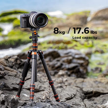Load image into Gallery viewer, K&F Concept Carbon Fiber Tripod 60inch Lightweight Portable For DSLR Camera