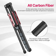 Load image into Gallery viewer, ULANZI Carbon Fiber MT-49 Tripod
