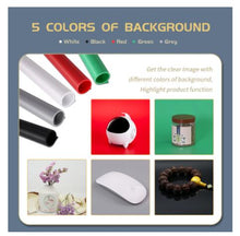 Load image into Gallery viewer, Photo Light Studio Soft Boxes Portable Foldable Dimmable Photography Table Shooting Tents Kit With 3Pcs Background Board