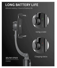 Load image into Gallery viewer, Handheld Gimbal Smartphone Bluetooth Handheld Stabilizer with Tripod selfie Stick Folding Gimbal