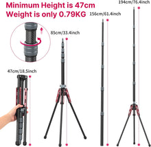 Load image into Gallery viewer, ULANZI Carbon Fiber MT-49 Tripod