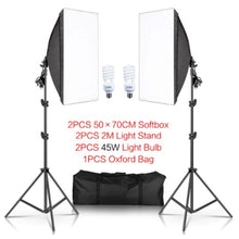 Load image into Gallery viewer, 50x70CM Photography Softbox Lighting Kits Professional Continuous Light System Equipment