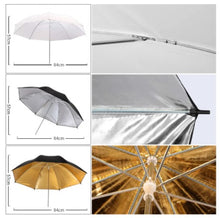 Load image into Gallery viewer, Photography Photo Studio Softbox Lighting Kit With 2.6x3M Background Frame 3pcs Backdrops Tripod Stand Reflector Board 4Umbrella