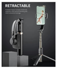 Load image into Gallery viewer, Handheld Gimbal Smartphone Bluetooth Handheld Stabilizer with Tripod selfie Stick Folding Gimbal