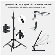 Load image into Gallery viewer, LED Fill Lamp Video Light Panel Bi-color 2700k-5700k Photography Lighting Live Stream Photo Studio Light With Stand EU Plug