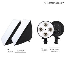 Load image into Gallery viewer, Photography Softbox 50x70 Lightbox Lighting Kit 5500K Lamp Continuous Light System With 2M Tripod For Photo Studio