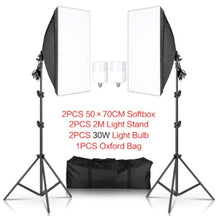 Load image into Gallery viewer, 50x70CM Photography Softbox Lighting Kits Professional Continuous Light System Equipment