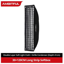 Load image into Gallery viewer, AMBITFUL 60x90cm 22x90cm 30x120cm 35x160cm 95cm Rectangular Octagonal Honeycomb Grid Softbox