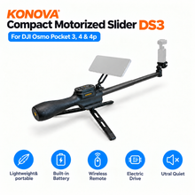 Load image into Gallery viewer, KONOVA Compact Motorized Slider DS3 for DJI Osmo Pocket 3, 4 &amp; 4P
