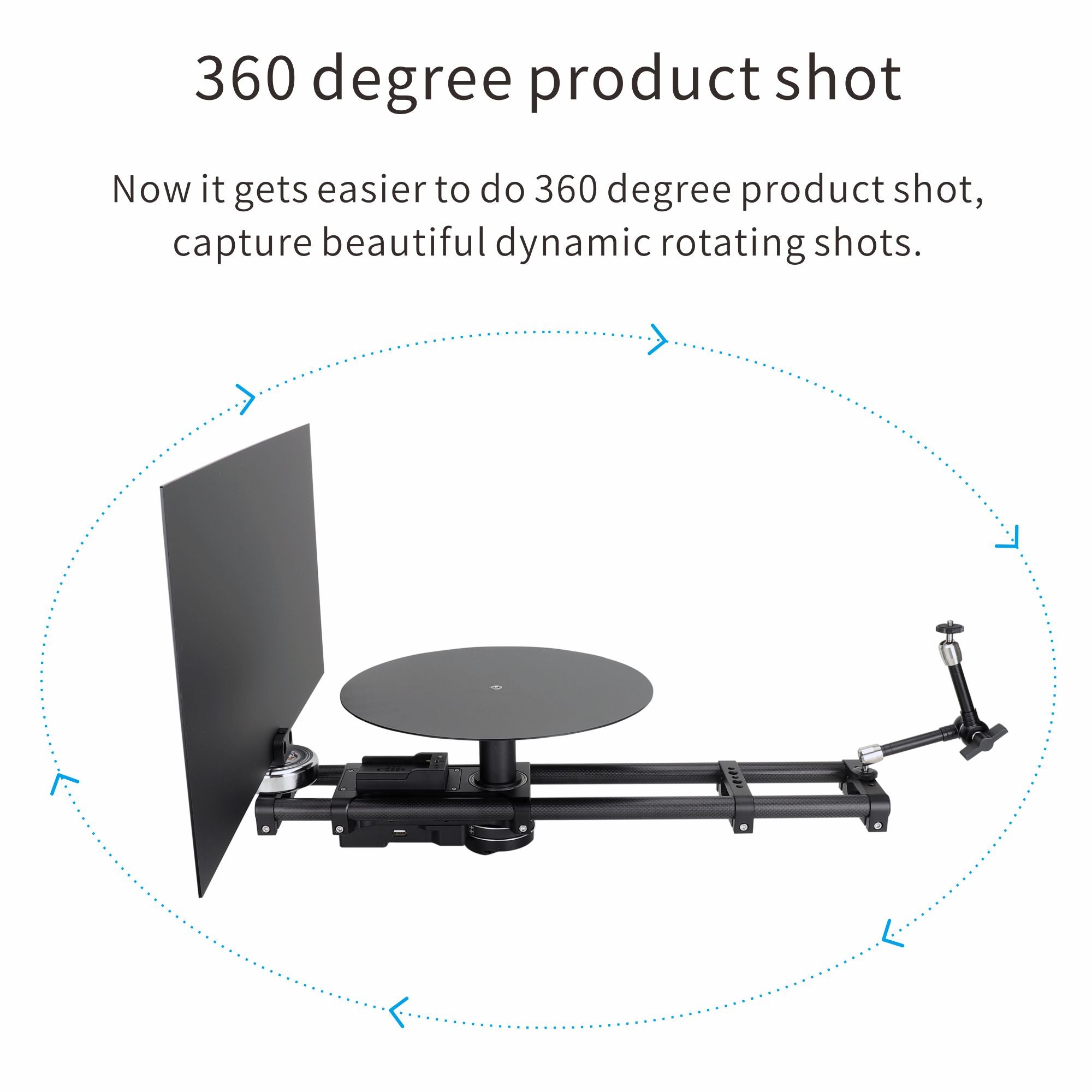 KONOVA Motorized 360 Rotating Spinner Platform Camera Rig for 360 Prod ...