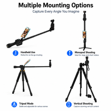 Load image into Gallery viewer, KONOVA DS3 Motorized Slider Monopod, Telescopic Selfie Stick for DJI Osmo Pocket 3 &amp; 4
