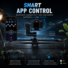 Load image into Gallery viewer, KONOVA G2 Wireless 3-Axis Motion Motorized Slider for Pan Tilt Tracking Timelapse Video shots
