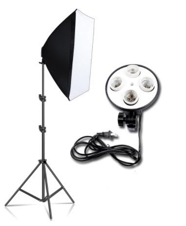Photography Softbox Lighting Kit Four Lamp Softbox Kit 50x70CM