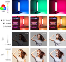Load image into Gallery viewer, LUXCEO P200 LED Photography Handheld RGB Tube Stick Light
