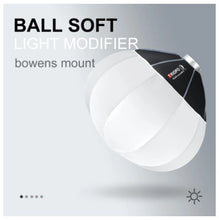 Load image into Gallery viewer, Portable Globe Lantern Softbox Quick Ball Diffuser Bowens Speed Ring Soft Light Modifier 55/65/85cm
