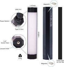 Load image into Gallery viewer, LUXCEO P200 LED Photography Handheld RGB Tube Stick Light
