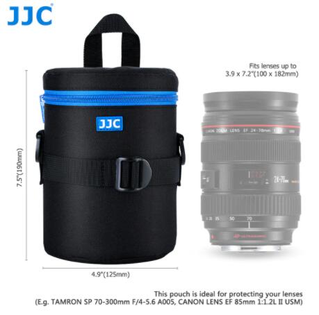 Waterproof Padded Lens Pouch – Faux Leather Camera Bag For Canon Nikon Sony (Fits 18-135mm)