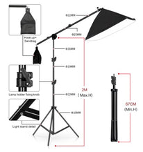 Load image into Gallery viewer, Background Photography Lighting Kit Including 2x2M Photo Muslin Backdrops &amp; Softbox &amp; Light Stand &amp;Portable Bag For Photo Studio
