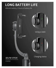 Load image into Gallery viewer, Handheld Gimbal Smartphone Bluetooth Handheld Stabilizer with Tripod selfie Stick Folding Gimbal
