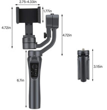 Load image into Gallery viewer, 3 Axis Gimbal Handheld Stabilizer Cellphone Action Camera
