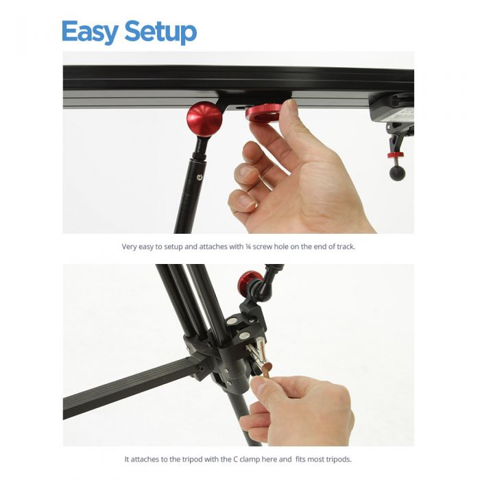 Asta Di Supporto, Supporto Per Slider Video Per Fotocamera Professionale In Lega Di Alluminio Aste Per Treppiede Portatili Staffa A Forma Di Ferro Di Cavallo Con Cursore Regolabile Per Smartphone Viag - Foto 9